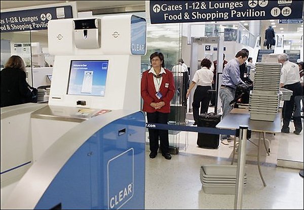 Clear Registered Traveller at JFK. AP photo/Richard Drew